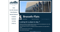 Desktop Screenshot of brussels-flats.be