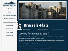 Tablet Screenshot of brussels-flats.be